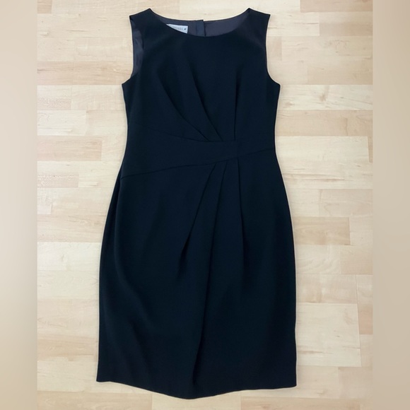 HOBBS London Jolie Black Sheath Dress Size 6 - Picture 6 of 11